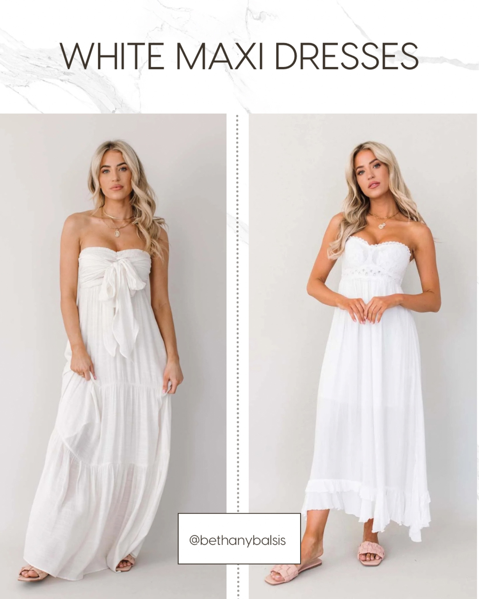 The cutest white maxi dresses! baby shower dress | bridal shower dress | white maxi dress | summer dress

#LTKSeasonal #LTKwedding #LTKFind