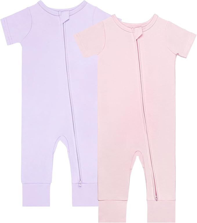 GUISBY Baby Cotton Footless Zipper Pajamas | 100% Cotton Comfort, Easy Zipper, Footless, Cool Nig... | Amazon (US)