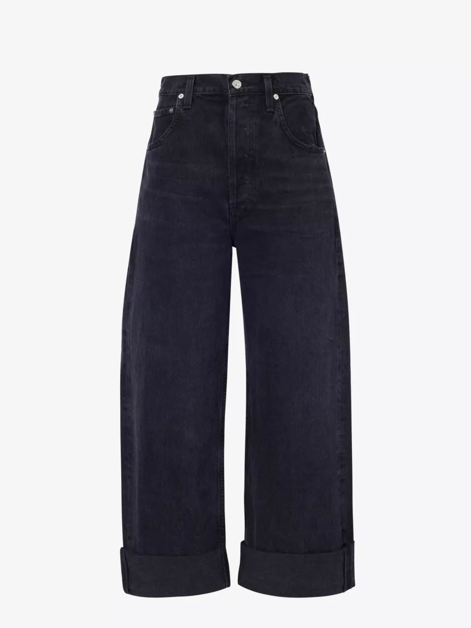 Ayla wide-leg mid-rise organic-cotton jeans | Selfridges