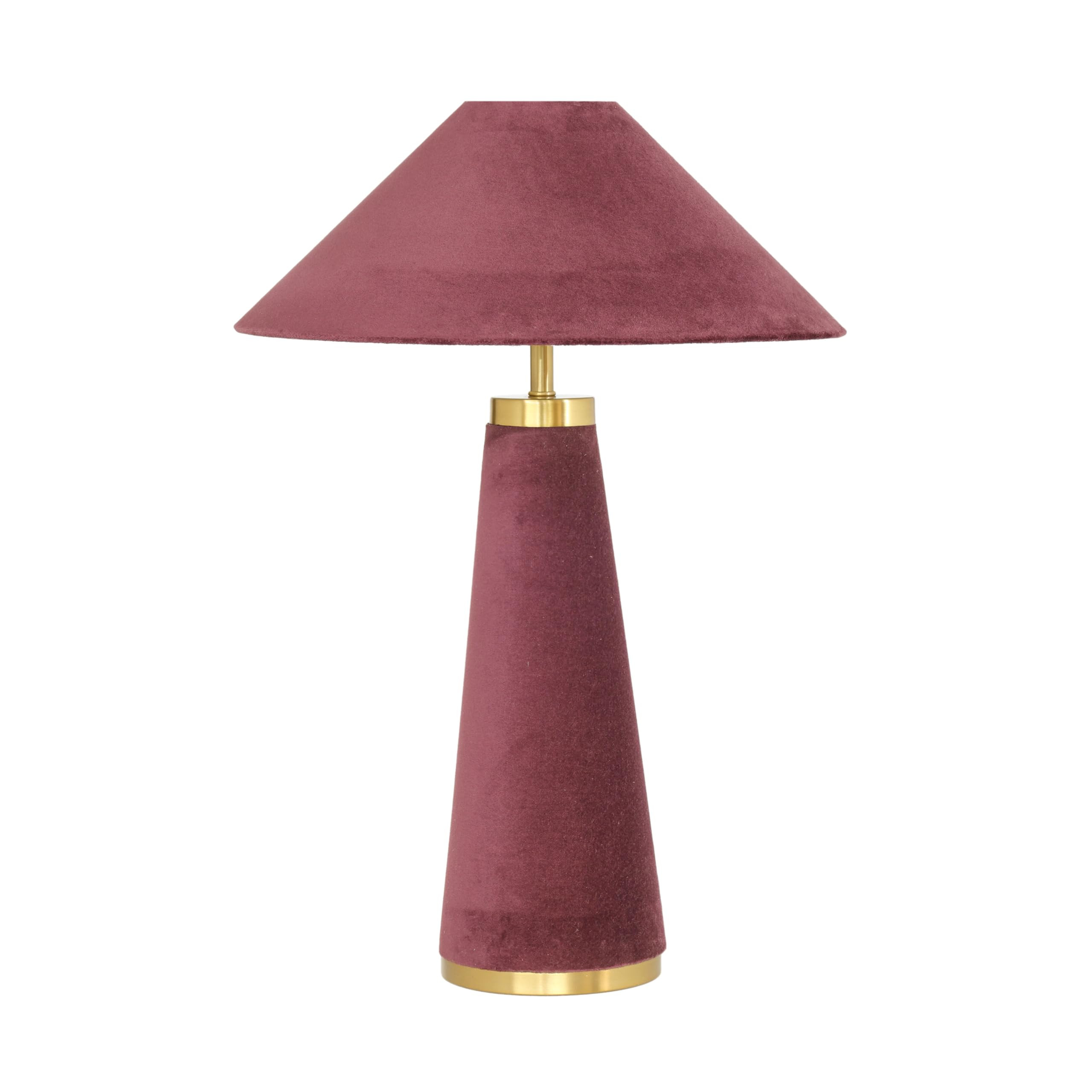 Tov Furniture Graham Burgundy Velvet Table Lamp | Amazon (US)
