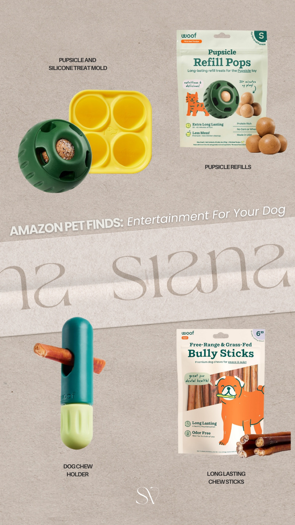 My favorite enrichment toys/treats to keep my puppy entertained while I work from home 🐾

Amazon dog entertainment, chew stick holder for dogs, pupsicle toy, dog treat tray, round treat fillers for dogs, dog chewing sticks, dog playtime accessories, dog toys, pet toys on Amazon, dog treat ideas, happy pup essentials, stress-free dog care, Amazon pet products, fun dog gadgets, treat for dogs, slow feeders

#LTKFindsUnder50 #LTKHome #LTKPets