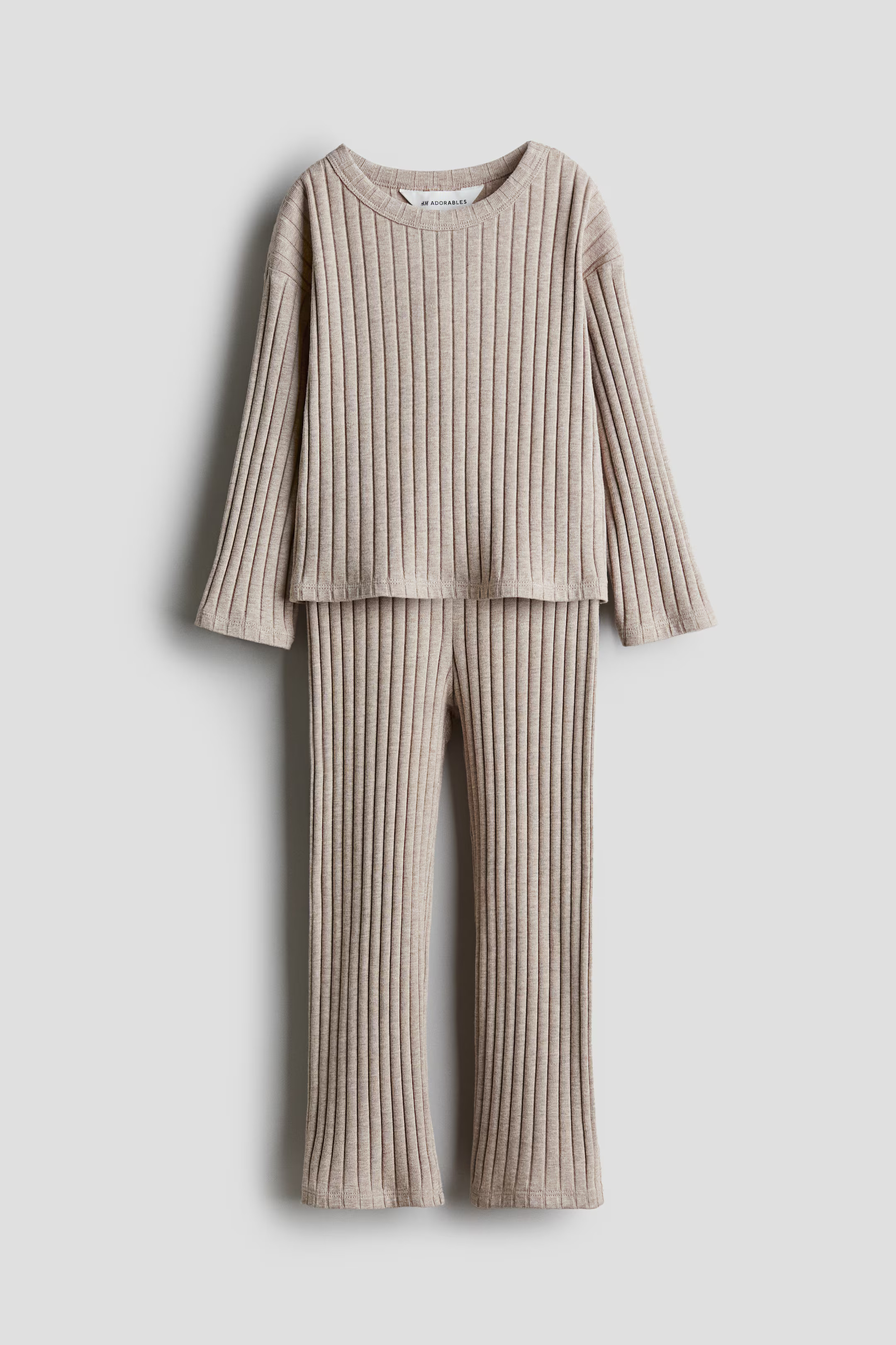 2-piece Ribbed Cotton Set | H&M (US + CA)