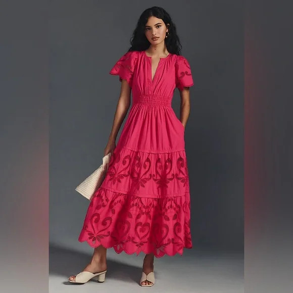 ANTHROPOLOGIE The Somerset Maxi Dress: Cutwork Edition | Poshmark