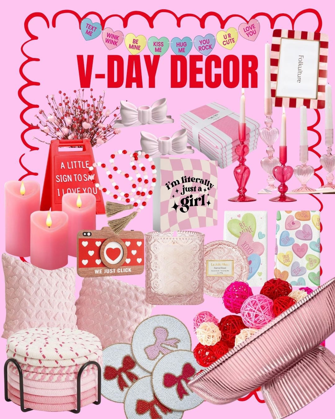 Amazon V-Day decor! It’s almost here. Grab the goodies now to enjoy them!

#LTKSeasonal #LTKValentine #LTKHome