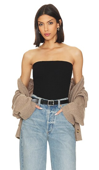 Sloane Bodysuit in Black | Revolve Clothing (Global)