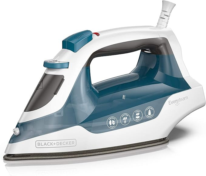 Black+Decker IR06VC BLACK+DECKER Easy Steam Compact Iron, Professional EvenSteam Non-Stick Solepl... | Amazon (CA)