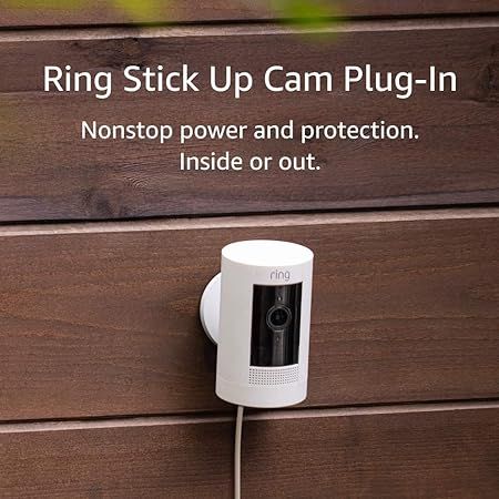 Ring Stick Up Cam Plug-In HD security camera with two-way talk, Works with Alexa – White – 2-... | Amazon (US)