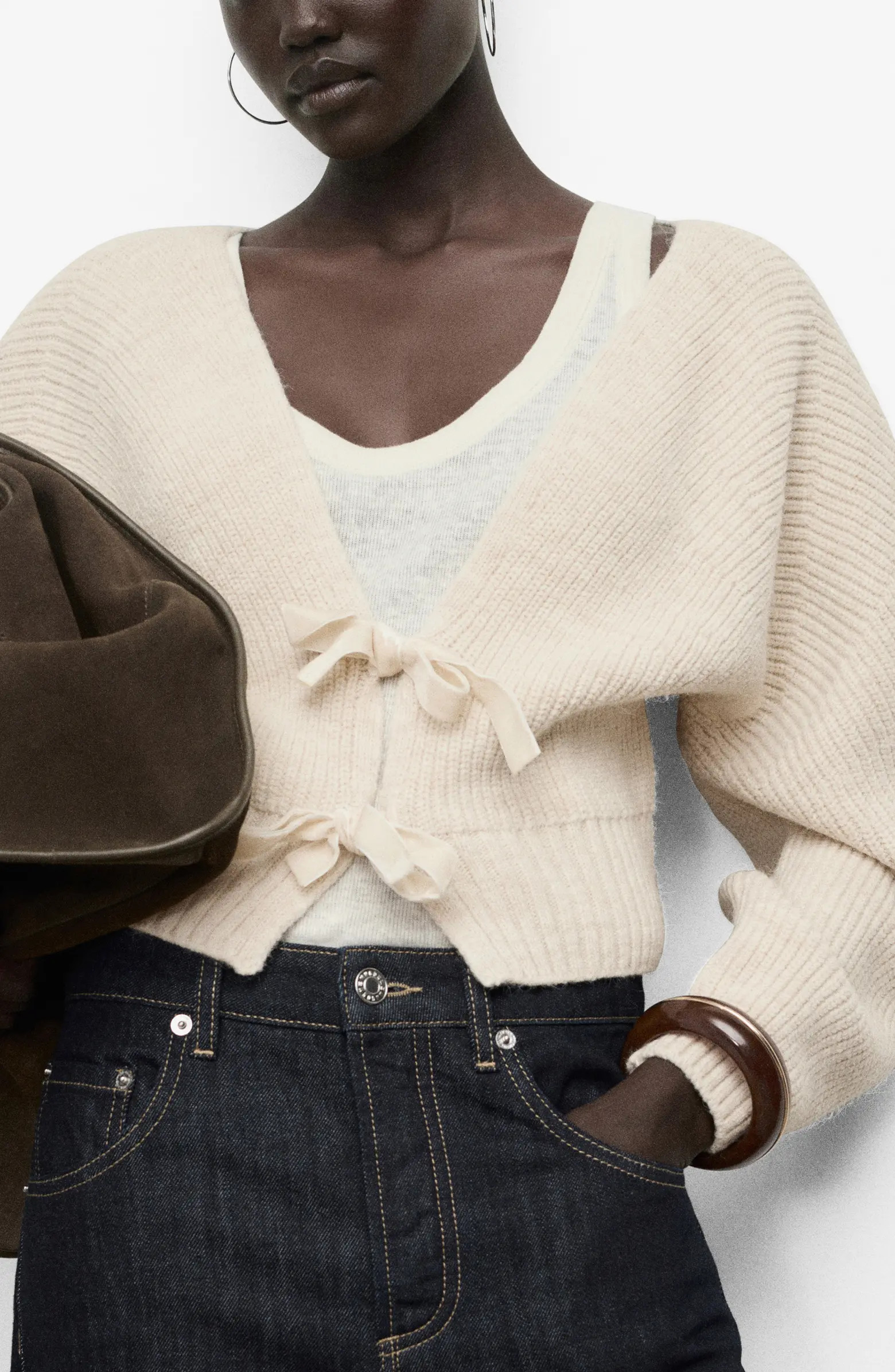 MANGO V-Neck Cardigan | Nordstrom | Nordstrom