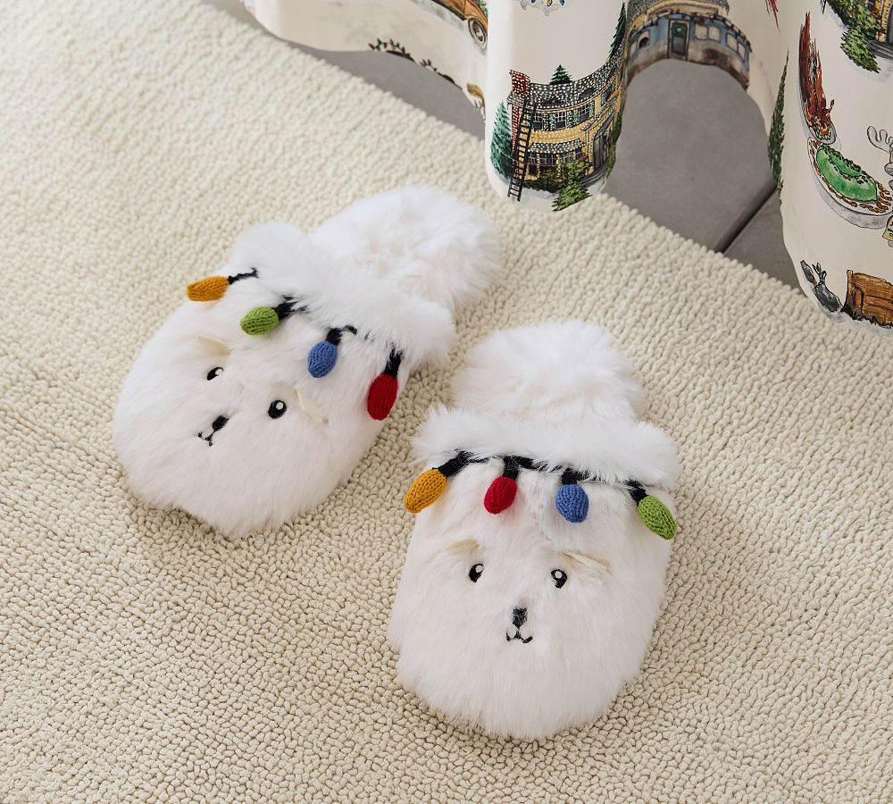 National Lampoon's Christmas Vacation™ Crazy Cat Slippers | Pottery Barn (US)