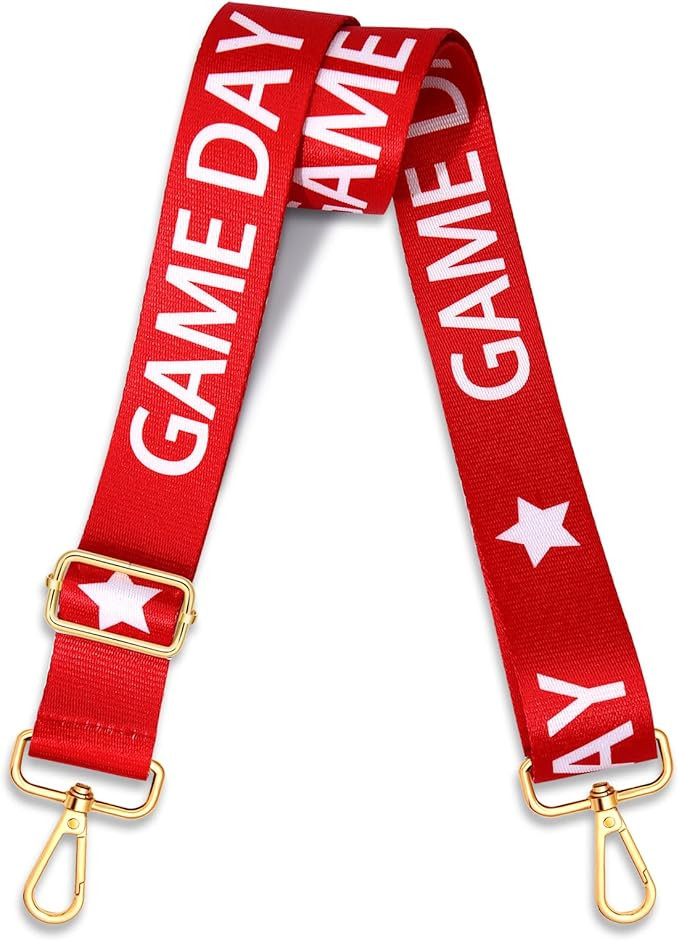 Game Day Purse Strap Replacement Crossbody Wide Shoulder Strap Star Football Strap for Stadium Ap... | Amazon (US)