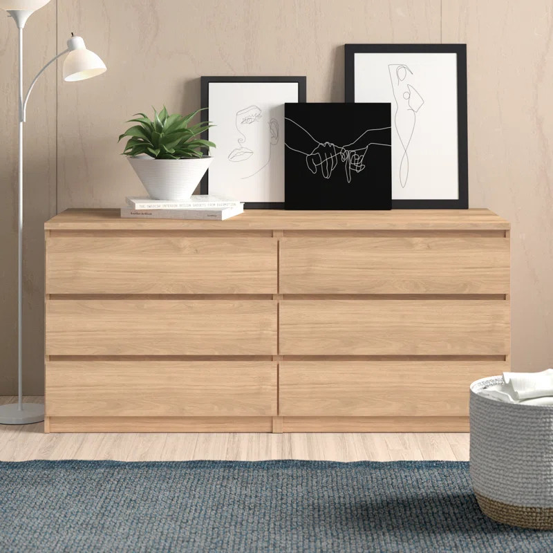 Kepner 6 Drawer 60.5" W Double Dresser | Wayfair North America