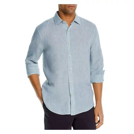 The Mens store Mens Blue Button Down Casual Shirt XL | Walmart (US)