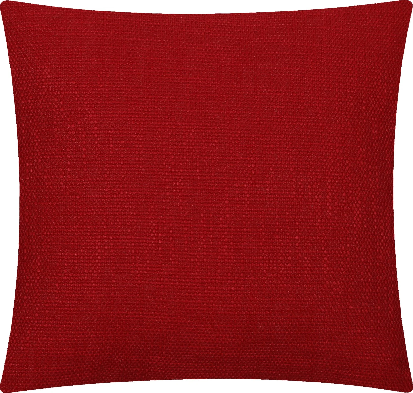 Mainstays Solid Texture Polyester Square Decorative Throw Pillow, 18" x 18", Red | Walmart (US)