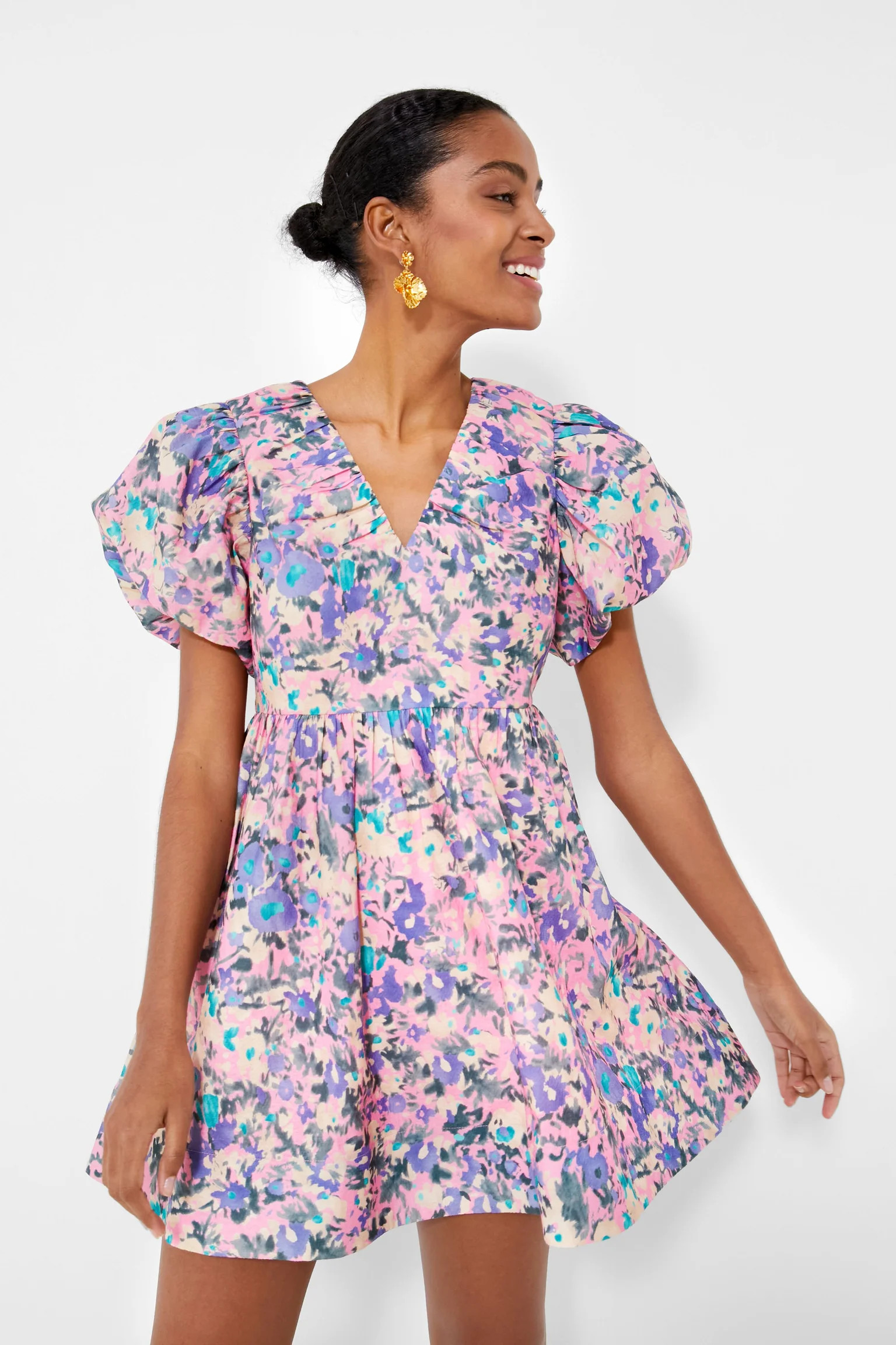 Pink Floral Sheila Mini Dress | Tuckernuck (US)
