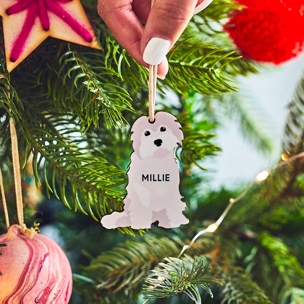Personalised Dog Breed Christmas Hanging Decoration | Not On The High Street