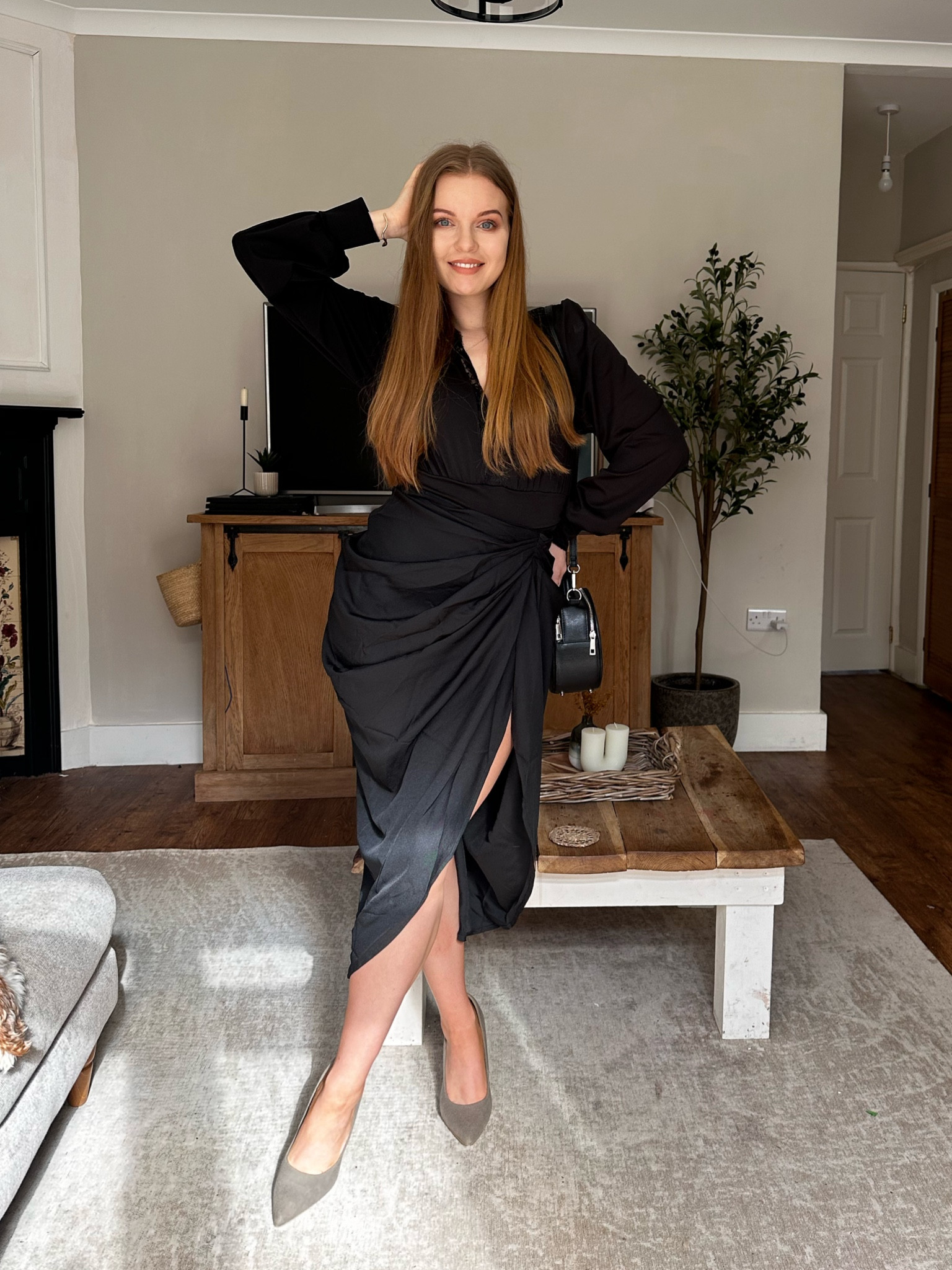Classy black dress/skirt and bodysuit. Court heels. Bottomless brunch outfit. 

#LTKSeasonal #LTKstyletip