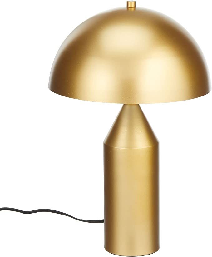 mDesign Metal Dome Desk Lamp - Slim Table Top Lamp Light for Home Office, Bedroom, Nursery, or Li... | Amazon (US)