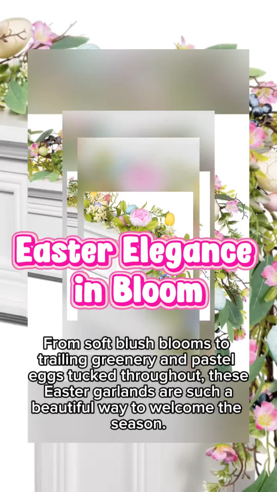 Pastels, petals, and the sweetest Easter touches.

These garlands add instant spring charm and make your mantel feel beautifully styled in seconds. 🌷✨

#EasterDecor
#SpringDecor
#Easter
#SeasonalStyling
#HomeDecorInspo


#LTKSeasonal #LTKhome