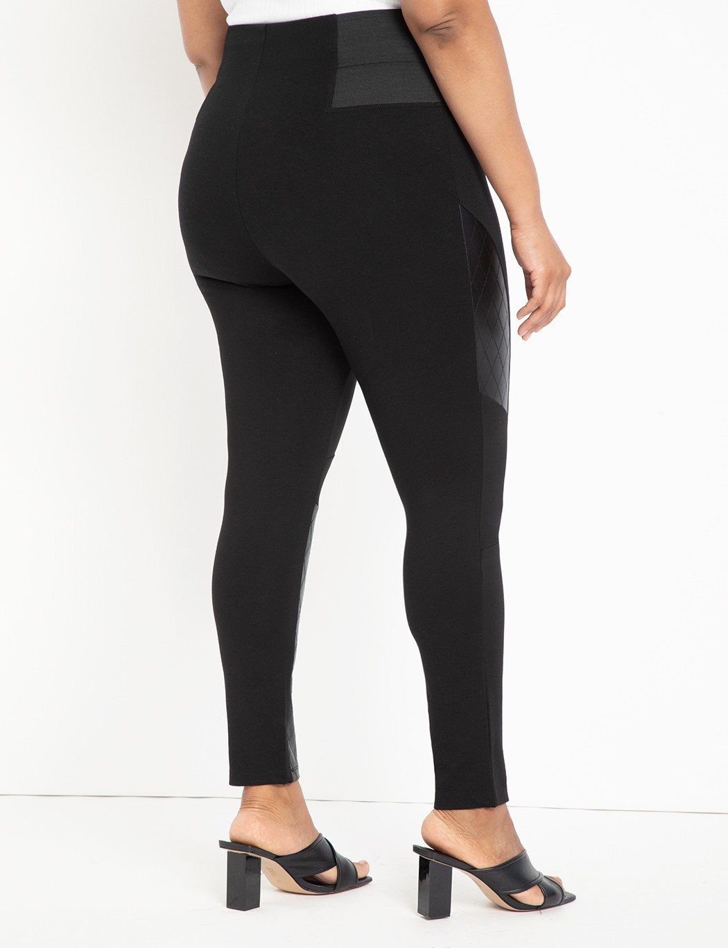 Miracle Flawless Legging with Quilted Moto Detail | Eloquii