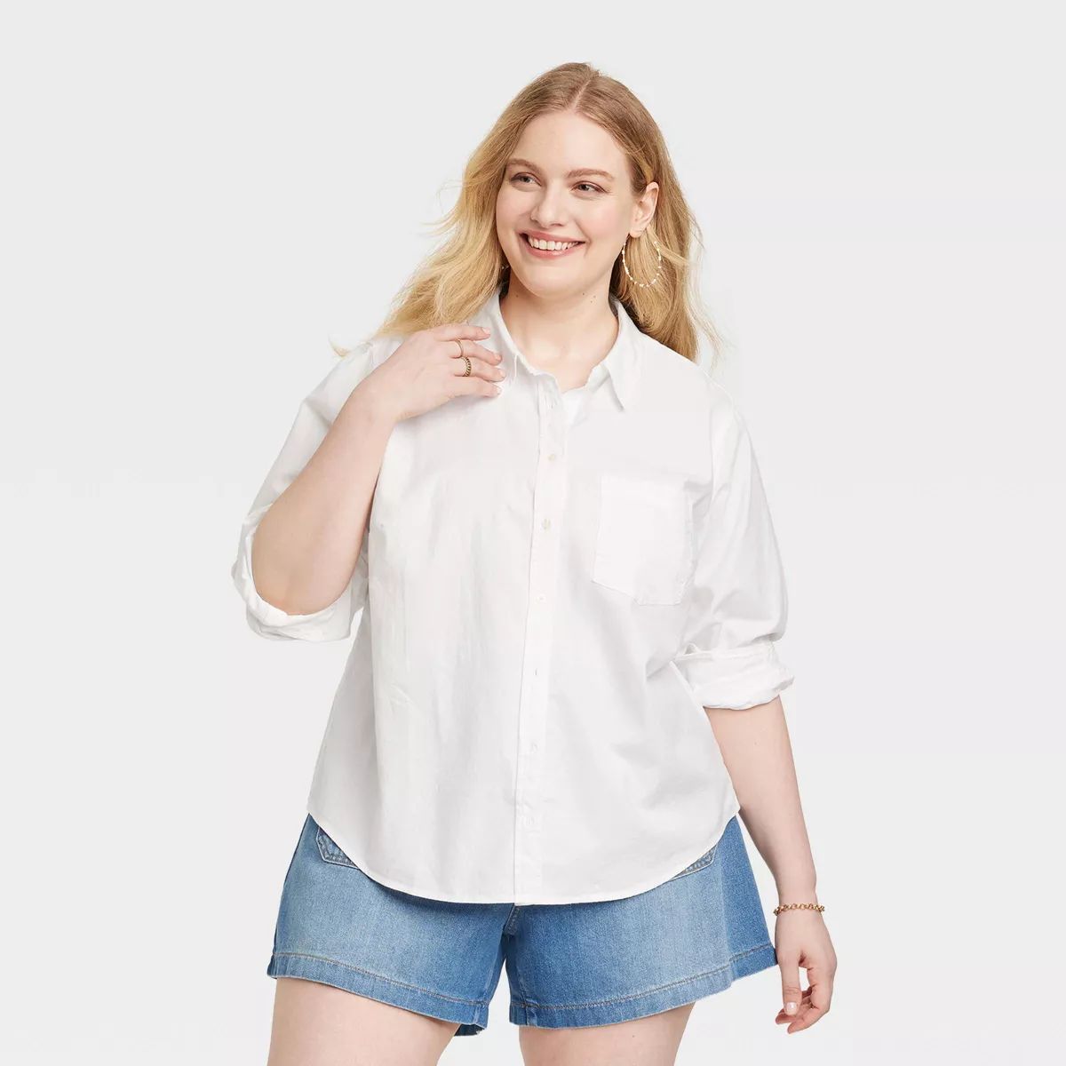 Women's Long Sleeve Classic Button-Down Shirt - Universal Thread™ | Target