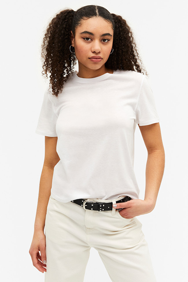 White soft tee | Monki