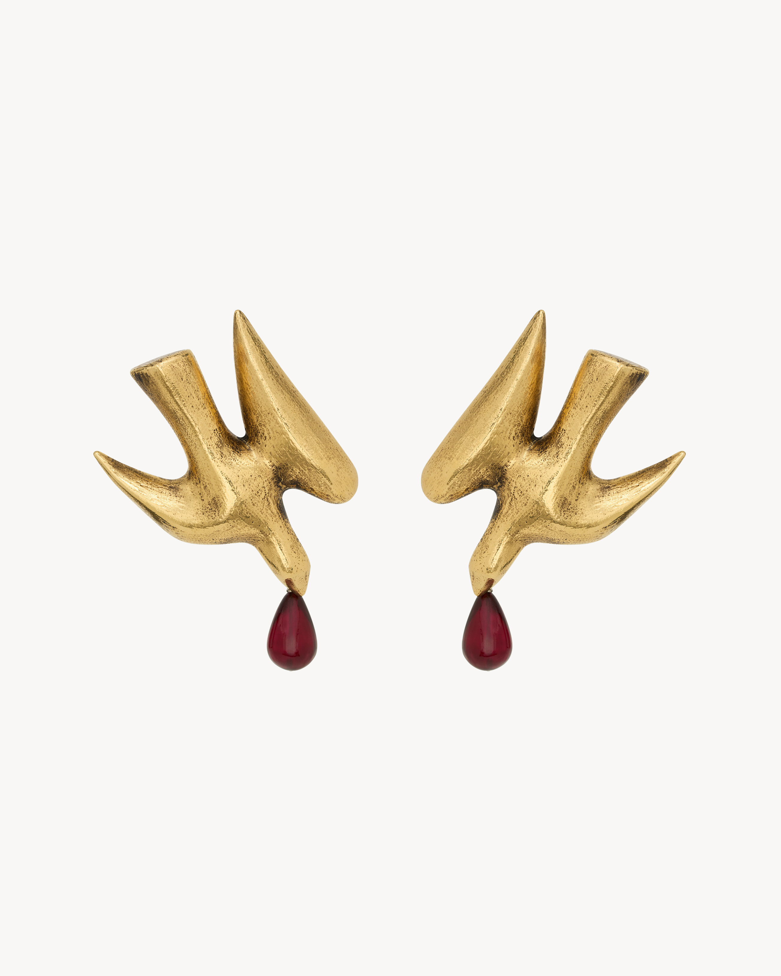 dove earrings in brass and resin | Saint Laurent Inc. (Global)