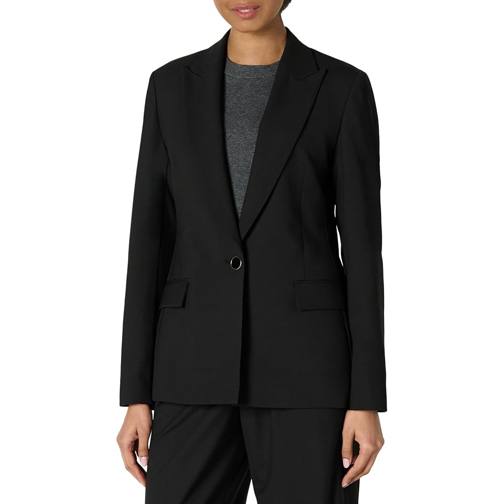 Amazon Essentials Women's Regular-Fit Woven Single-Breasted Blazer | Amazon (US)