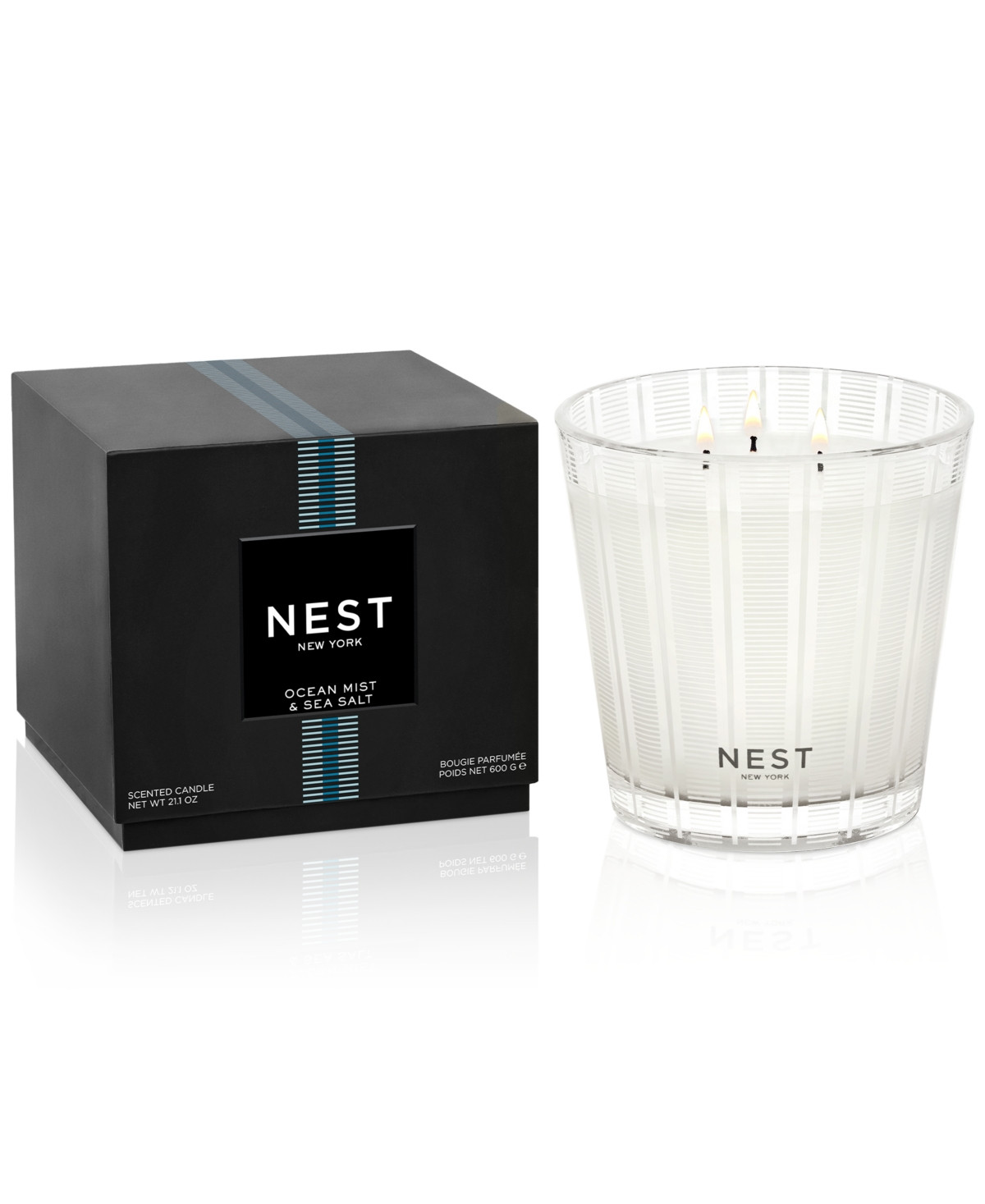 Nest New York Ocean Mist & Sea Salt 3-Wick Candle, 21.1 oz. - Ocean Mist Sea Salt | Macy's