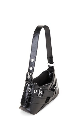 Buckle Shoulder Bag in Black | Revolve Clothing (Global)
