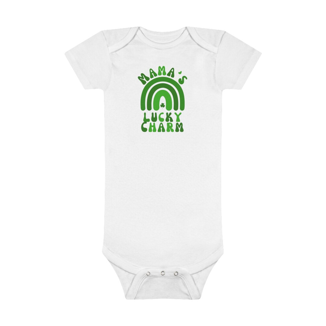 Mamas Lucky Charm, St. Patrick's Day onsie for baby, Lucky onsie, Baby Short Sleeve Onesie® | Etsy (US)