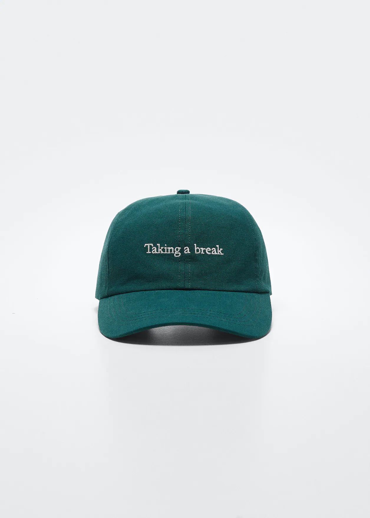 Embroidered message cap | MANGO (US)