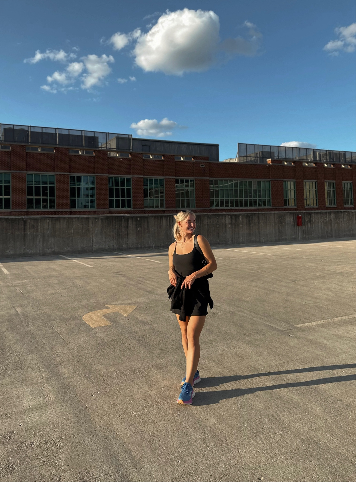 Travelers mini dress with built in shorts! I size down to a small in this version of the dress. Hoka shoes are true to size 

#LTKSeasonal #LTKfit