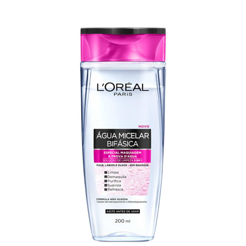 Água Micelar L'Oréal Paris Dermo Expertise Bifásica 200ml | Beautybox (BR)