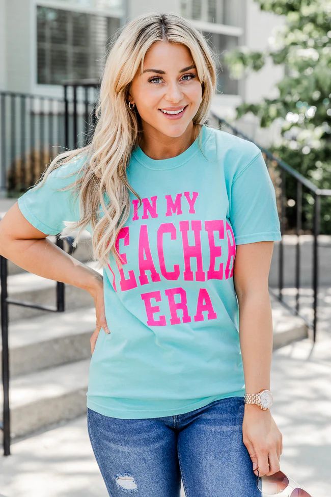 In My Teacher Era Chalky Mint Graphic Tee | Pink Lily