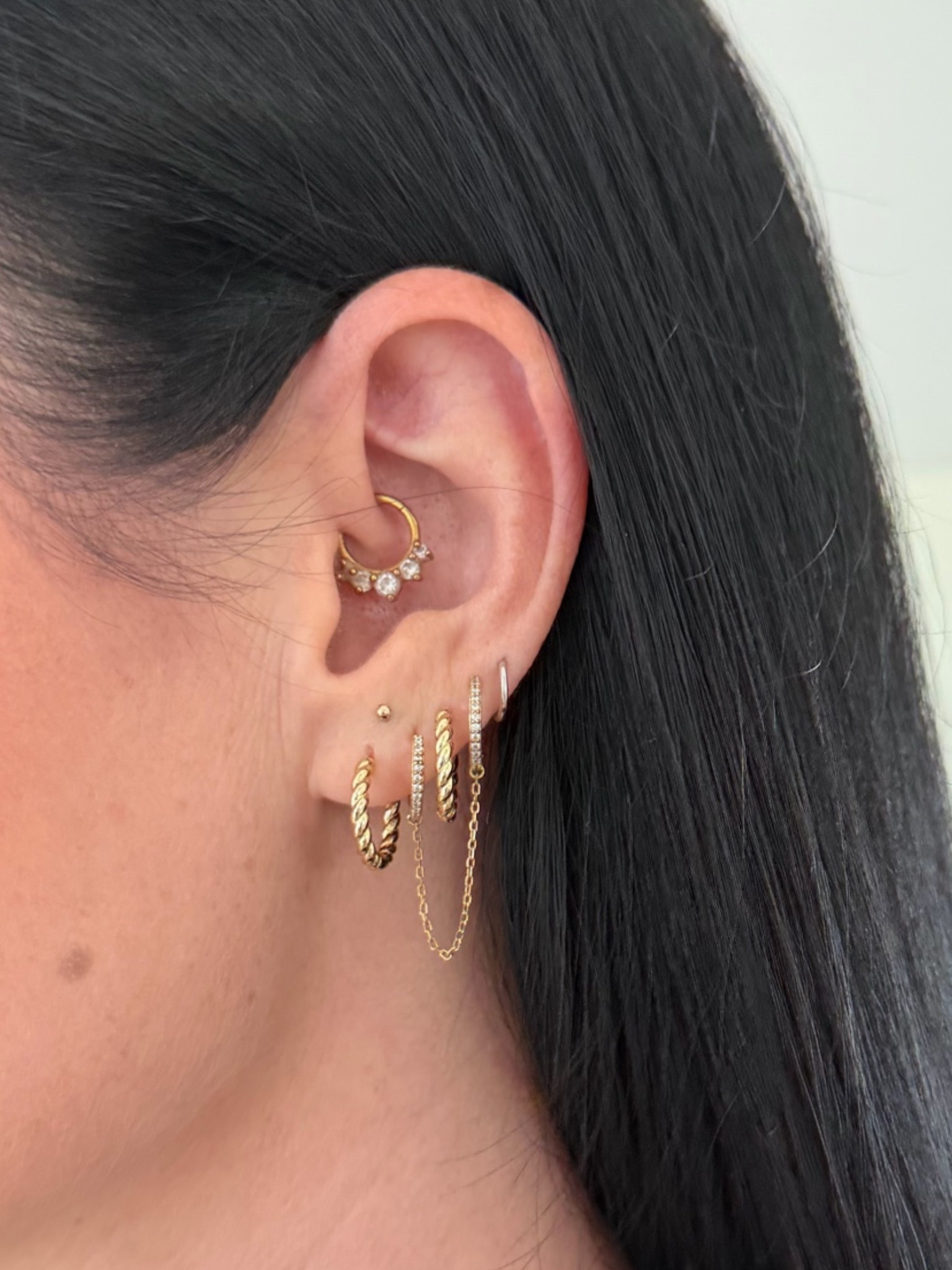 Today’s earring stack from Zoe Lev.