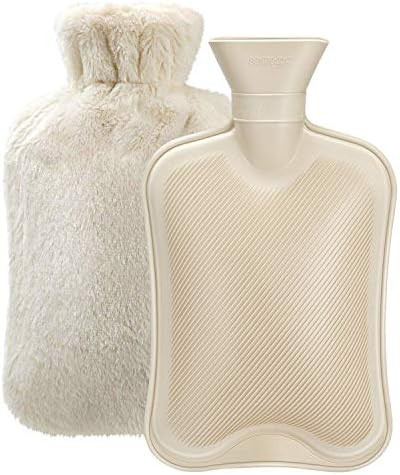 Hot Water Bottle Rubber with Soft Cover (2 Liter) Hot Water Bag for Cramps, Pain Relief, Removabl... | Amazon (US)