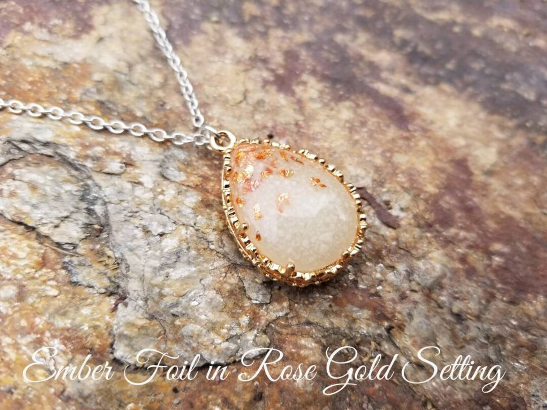 Teardrop Breastmilk Necklace SIMULATION-READ DESCRIPTION - Etsy | Etsy (US)