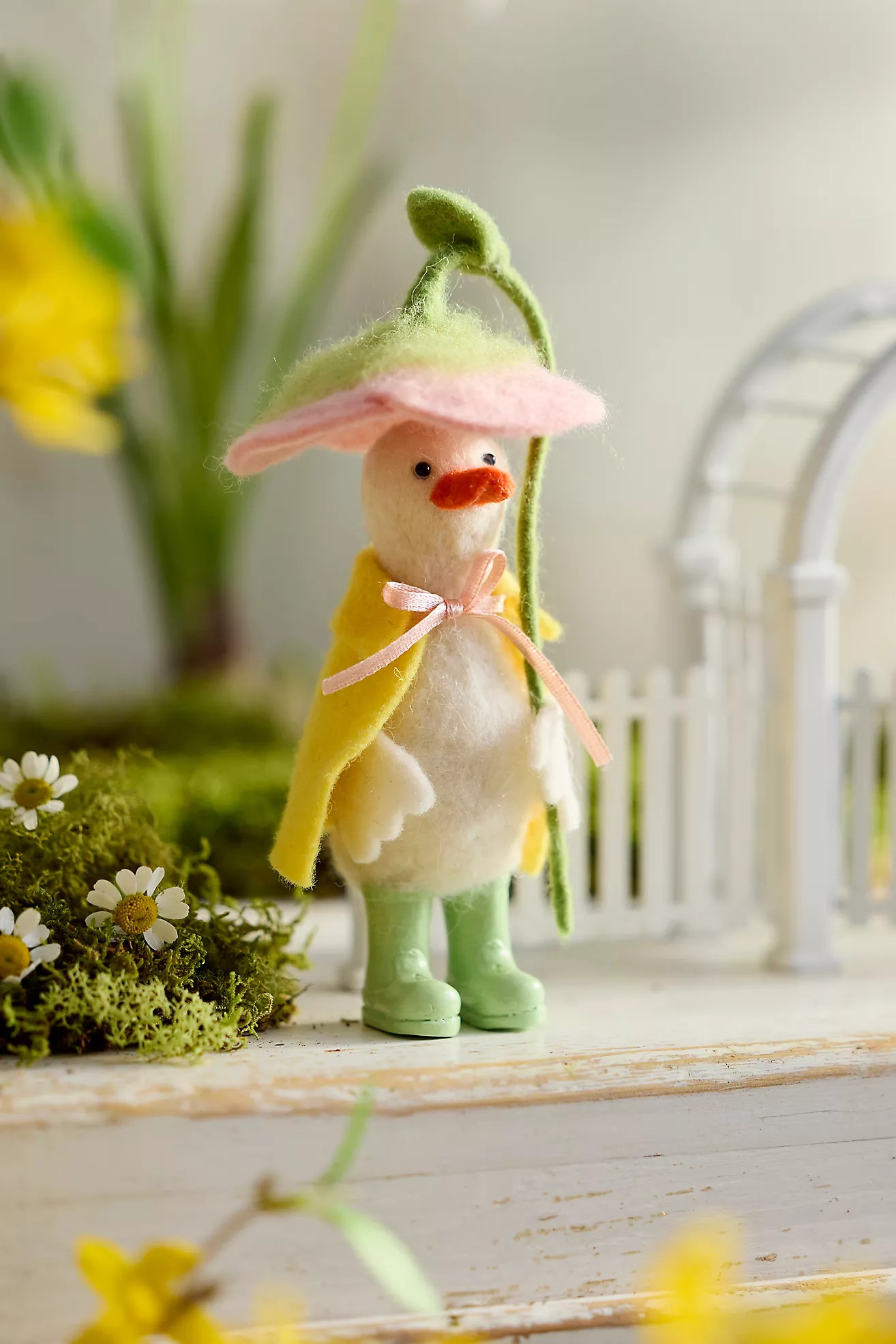 Rainy Day Duck Felt Critter | Anthropologie (US)