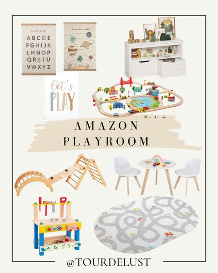 Amazon playroom 🛝🪑🚂

Amazon playroom, rug, train set, playroom decor, chair and table set, tool set, playroom organizer 

#LTKFind #LTKkids #LTKhome