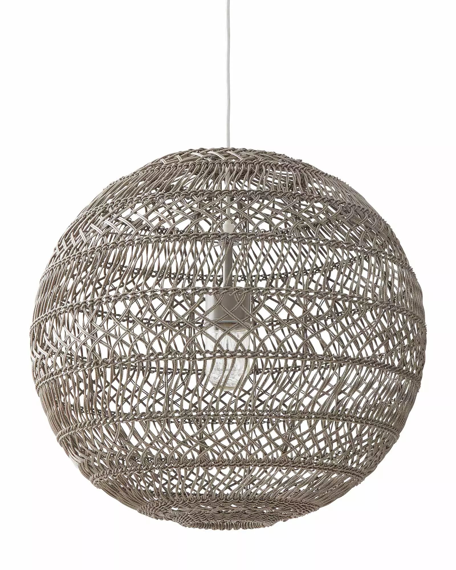 Summerland Outdoor Round Pendant - Harbor Grey | Serena and Lily