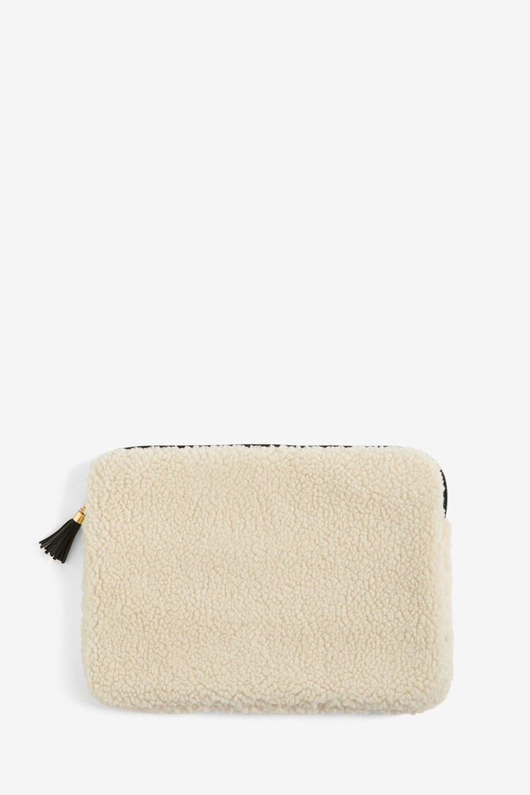 Buy Cream Borg Laptop Case from the Next UK online shop | Lipsy