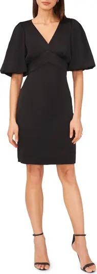 Puff Sleeve Satin Dress | Nordstrom