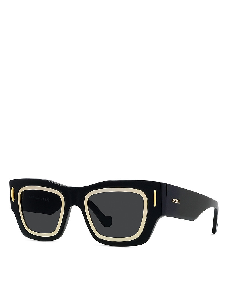 Loewe Signature Black Geometric Sunglasses, 53mm | Bloomingdale's (US)