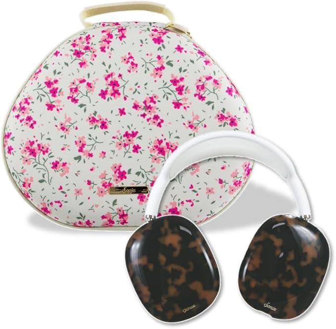 Sonix Airpods Max Headphones Cover (Brown Tort) + AirPods Max Headphones Carrying Case (Cottage F... | Amazon (US)