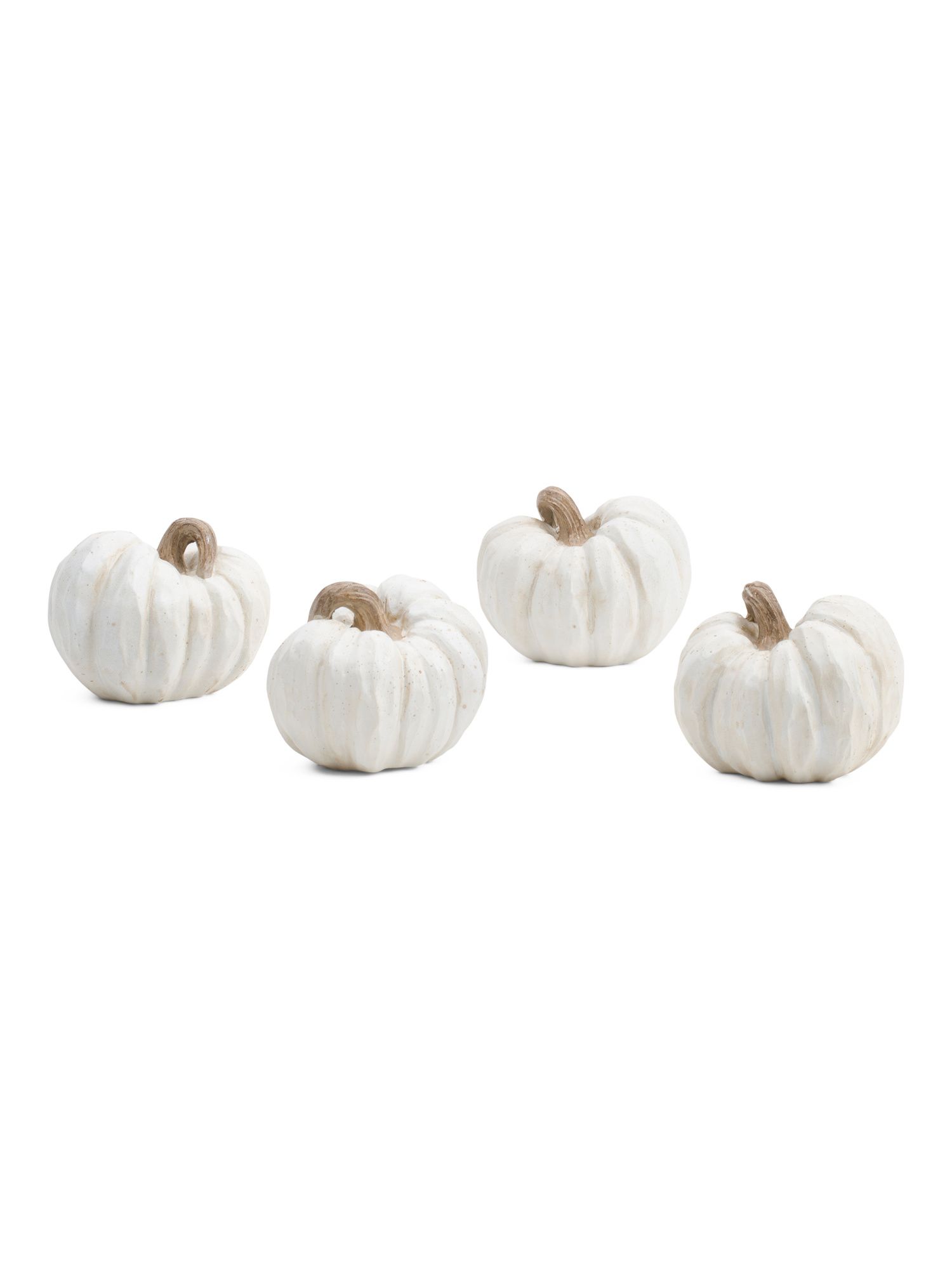 Set Of 4 5in White Pumpkins | Pillows & Decor | Marshalls | Marshalls