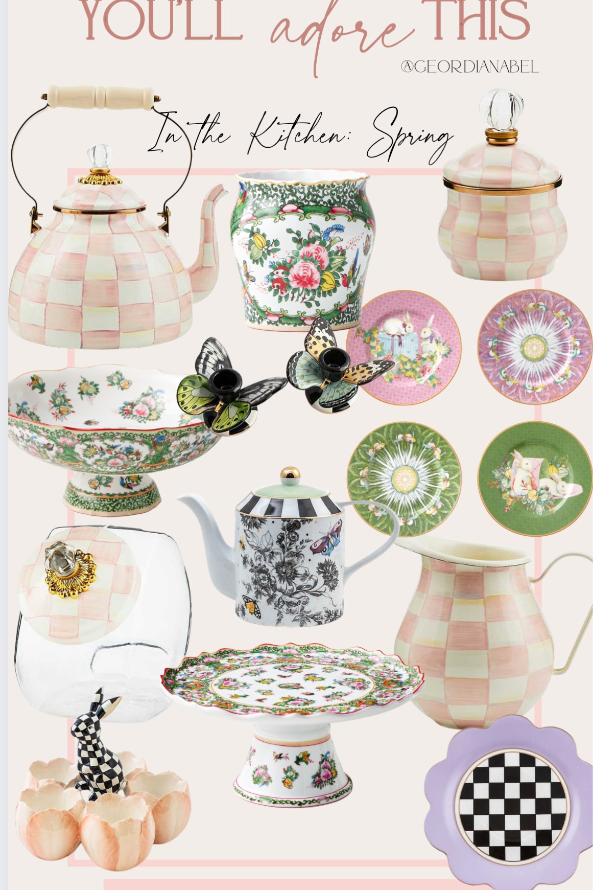 Spring hosting 
Spring kitchen 
Dining 
Kitchen 
Mackenzie Childs
Williams Sonoma 


#LTKhome #LTKfindsunder100 #LTKSeasonal