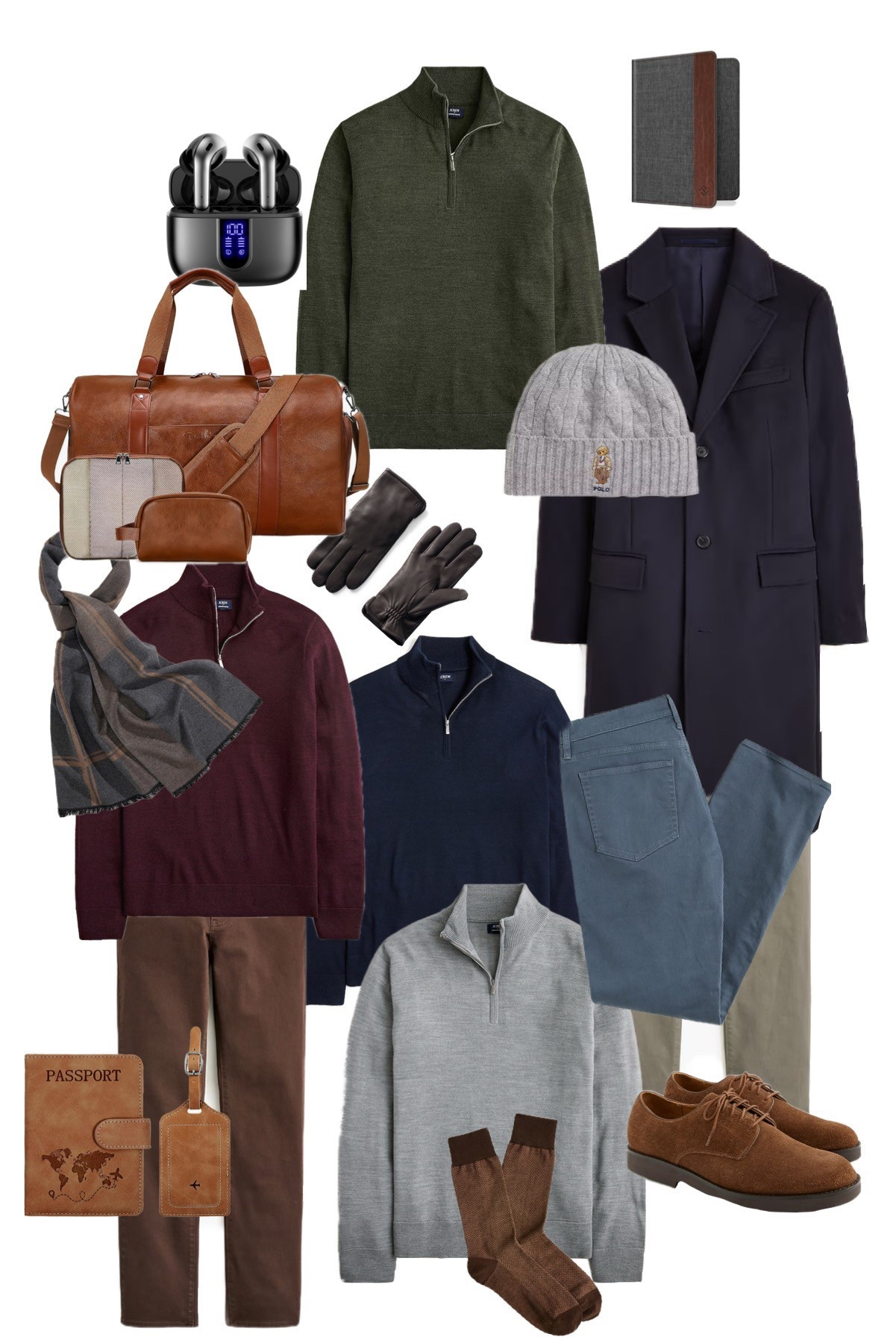 My teenager would probably wear shorts and a hoodie all winter, but I found him a few staples for Thanksgiving, our winter travels, and Christmas Day with the family. 