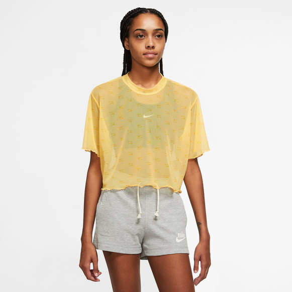 Nike NSW Air AOP Mesh Short Sleeve Crop TopWomen's | Foot Locker (US)
