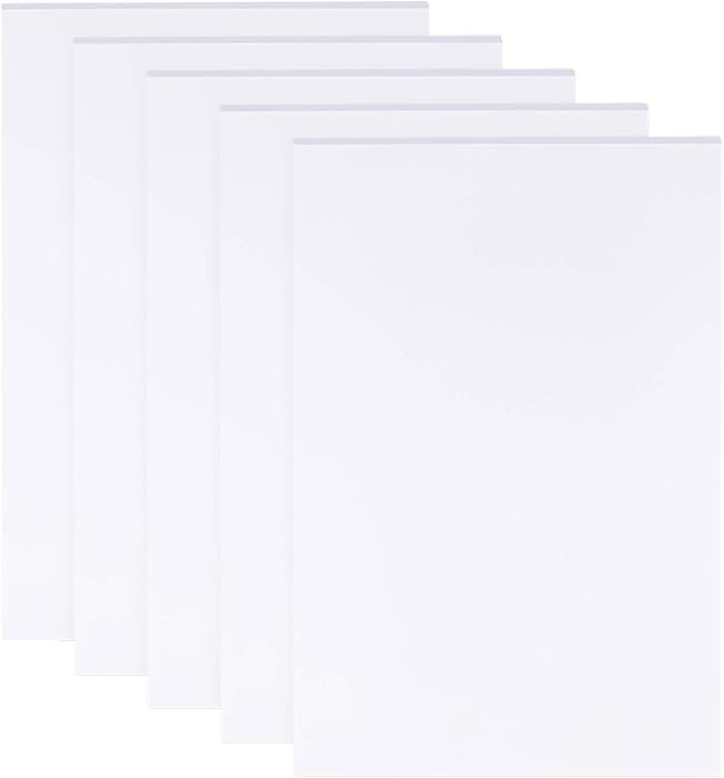 BENECREAT 5 Sheets 3mm White Foam Boards 11.8x7.8" Rectangle Foam PVC Sheet Poster Board Mount Board for Mounting, Crafts, Modelling, Art, Display, School Projects | Amazon (US)