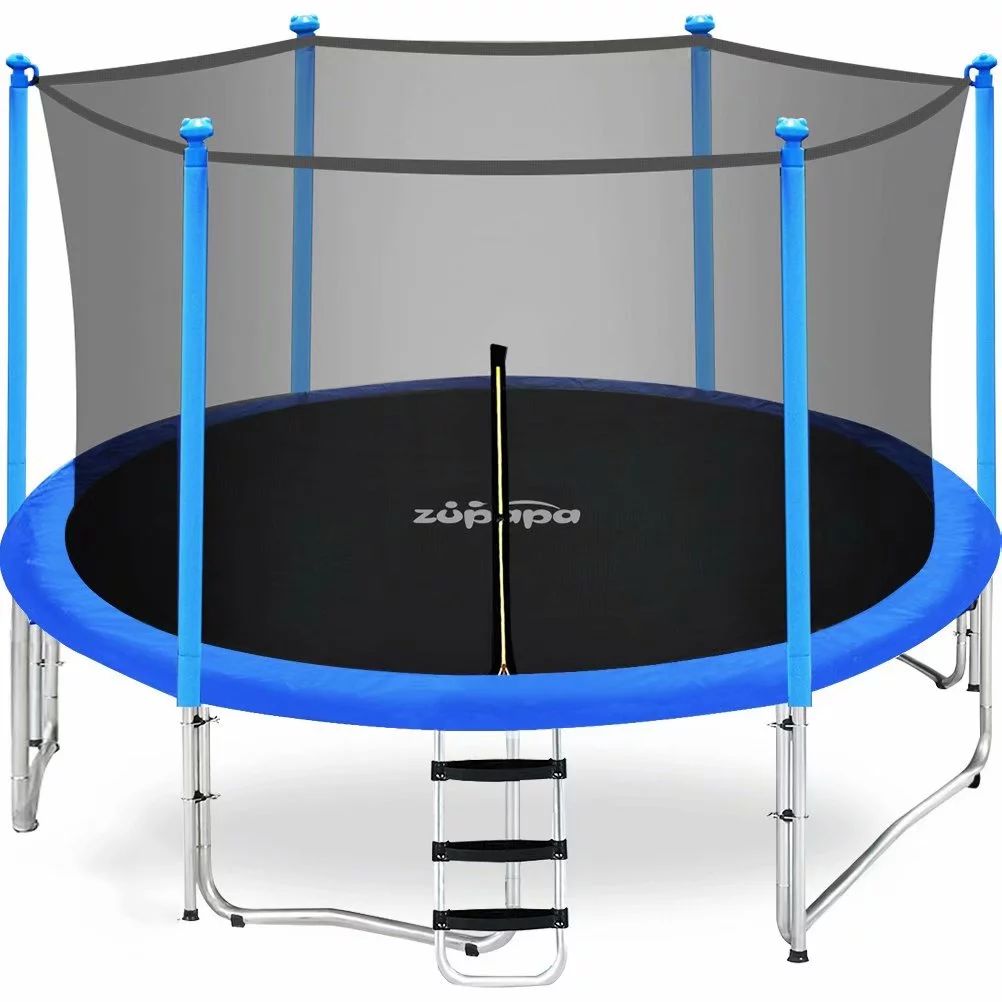 Zupapa 15FT 14FT 12FT 10FT Kids Trampoline 425LBS Weight Capacity with Enclosure net Include All ... | Walmart (US)